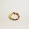 Anillo en color oro antiguo con eslabones regulares Anillo en color oro antiguo con eslabones regulares