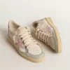 Ball Star con estrella de ante rosa e inserciones de piel metalizada