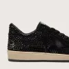 Ball Star en ante con cristales Swarovski negros y estrella de ante negro Ball Star en ante con cristales Swarovski negros y estrella de ante negro