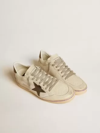 Ball Star en malla y piel con estrella y lengüeta en el talón de piel metalizada