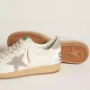 Ball Star en piel napa con estrella y lengüeta en el talón de nubuck gris Ball Star en piel napa con estrella y lengüeta en el talón de nubuck gris