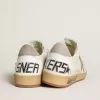 Ball Star en piel napa con estrella y lengüeta en el talón de nubuck gris Ball Star en piel napa con estrella y lengüeta en el talón de nubuck gris