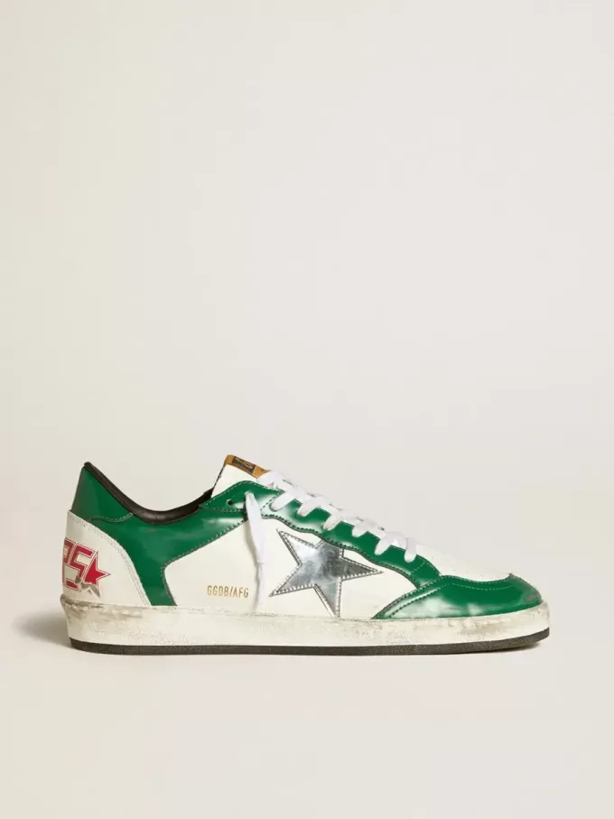Ball Star LAB para hombre en piel verde y blanca con estrella plateada Ball Star LAB para hombre en piel verde y blanca con estrella plateada