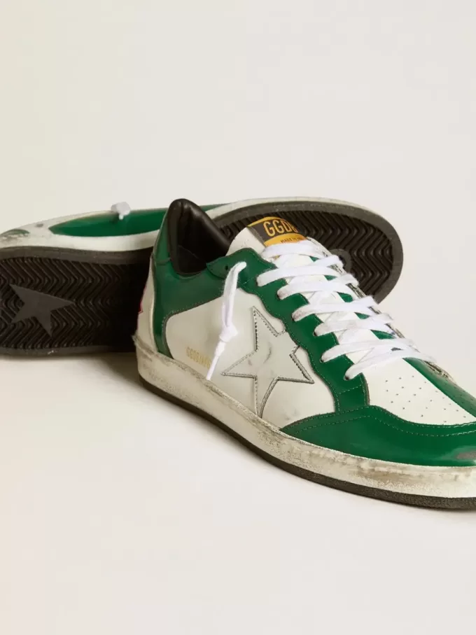 Ball Star LAB para hombre en piel verde y blanca con estrella plateada Ball Star LAB para hombre en piel verde y blanca con estrella plateada