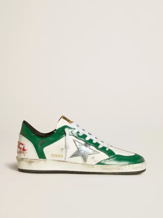 Ball Star LAB para mujer en piel verde y blanca con estrella plateada