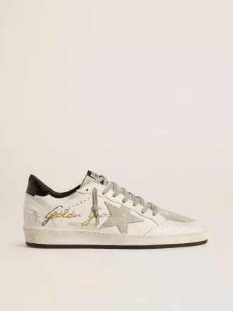 Ball Star LTD para hombre con estrella de ante y lengüeta del talón de piel texturizada Ball Star LTD para hombre con estrella de ante y lengüeta del talón de piel texturizada
