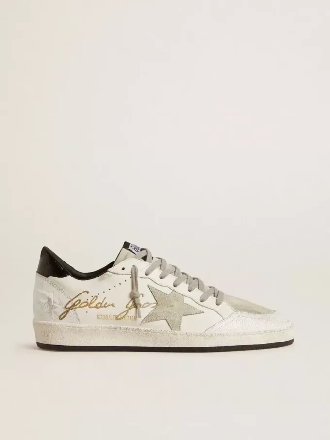 Ball Star LTD para hombre con estrella de ante y lengüeta del talón de piel texturizada Ball Star LTD para hombre con estrella de ante y lengüeta del talón de piel texturizada