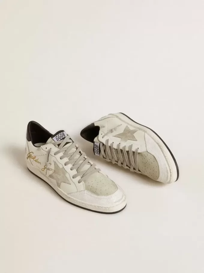 Ball Star LTD para hombre con estrella de ante y lengüeta del talón de piel texturizada Ball Star LTD para hombre con estrella de ante y lengüeta del talón de piel texturizada