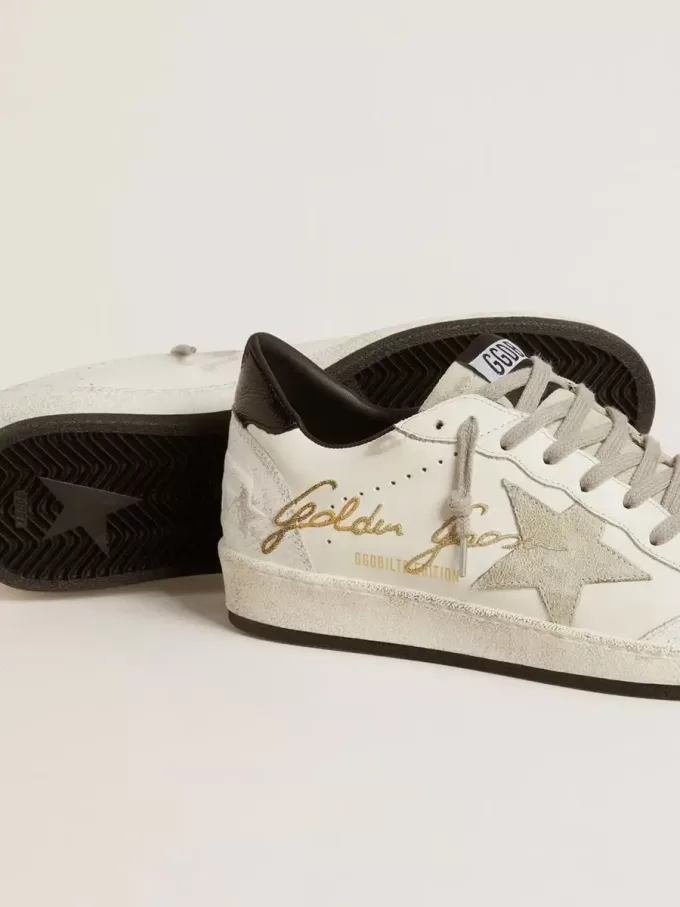 Ball Star LTD para hombre con estrella de ante y lengüeta del talón de piel texturizada Ball Star LTD para hombre con estrella de ante y lengüeta del talón de piel texturizada