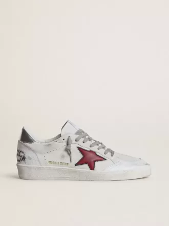 Ball Star LTD para hombre con estrella roja y lengüeta plateada en el talón Ball Star LTD para hombre con estrella roja y lengüeta plateada en el talón