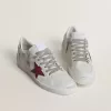 Ball Star LTD para hombre con estrella roja y lengüeta plateada en el talón Ball Star LTD para hombre con estrella roja y lengüeta plateada en el talón