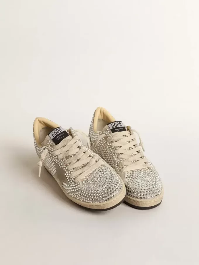 Ball Star LTD para mujer con cristales Swarovski y estrella de ante gris Ball Star LTD para mujer con cristales Swarovski y estrella de ante gris