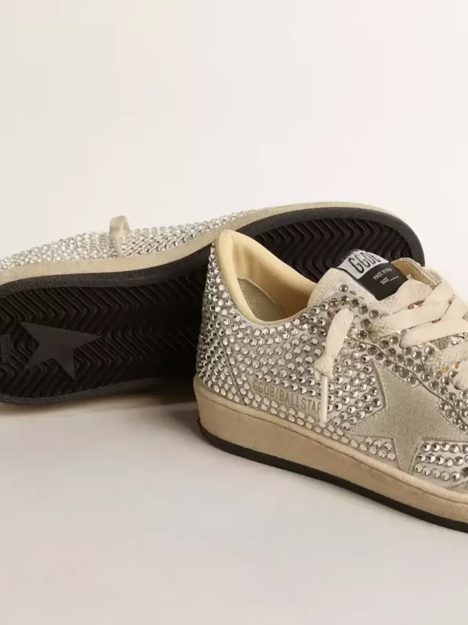 Ball Star LTD para mujer con cristales Swarovski y estrella de ante gris Ball Star LTD para mujer con cristales Swarovski y estrella de ante gris