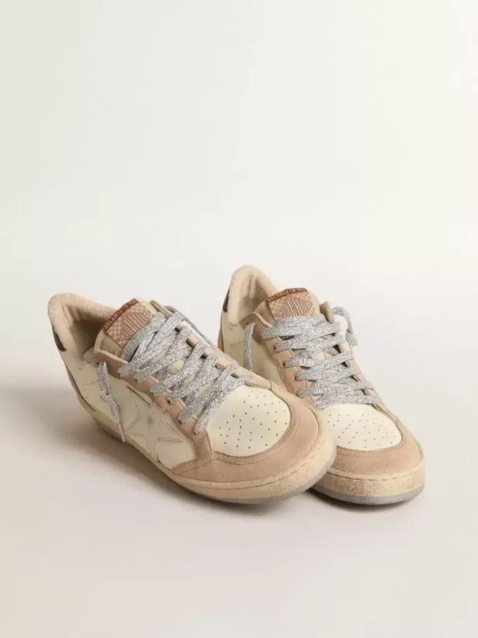 Ball Star LTD para mujer con estrella blanca y lengüeta de cuero burdeos en el talón Ball Star LTD para mujer con estrella blanca y lengüeta de cuero burdeos en el talón