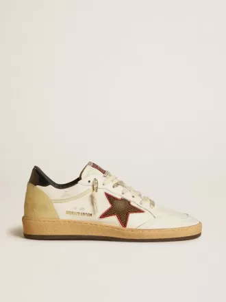 Ball Star LTD para mujer con estrella de malla y lengüeta de cuero azul medianoche en el talón Ball Star LTD para mujer con estrella de malla y lengüeta de cuero azul medianoche en el talón