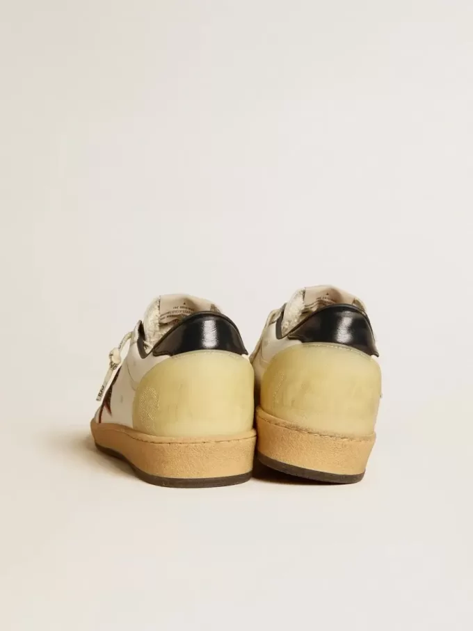 Ball Star LTD para mujer con estrella de malla y lengüeta de cuero azul medianoche en el talón Ball Star LTD para mujer con estrella de malla y lengüeta de cuero azul medianoche en el talón