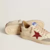 Ball Star LTD para mujer en napa con estrella de cuero y lengüeta de ante plateado en el talón Ball Star LTD para mujer en napa con estrella de cuero y lengüeta de ante plateado en el talón