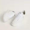Ball Star para hombre con estrella y lengüeta en el talón de cuero blanco Ball Star para hombre con estrella y lengüeta en el talón de cuero blanco