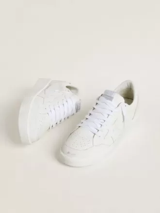 Ball Star para hombre con estrella y lengüeta en el talón de cuero blanco Ball Star para hombre con estrella y lengüeta en el talón de cuero blanco