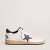 Ball Star para hombre en napa blanca con estrella negra Ball Star para hombre en napa blanca con estrella negra