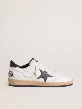 Ball Star para hombre en napa blanca con estrella negra Ball Star para hombre en napa blanca con estrella negra