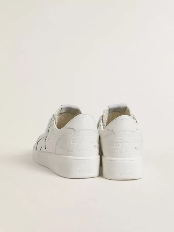 Ball Star para mujer con estrella y lengüeta en el talón de cuero blanco Ball Star para mujer con estrella y lengüeta en el talón de cuero blanco