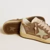 Ball Star para mujer en ante marrón con estrella y lengüeta en el talón de piel Ball Star para mujer en ante marrón con estrella y lengüeta en el talón de piel
