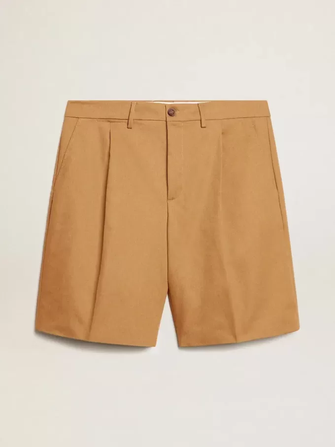 Bermudas de hombre en algodón beige Bermudas de hombre en algodón beige