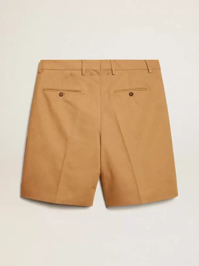 Bermudas de hombre en algodón beige Bermudas de hombre en algodón beige