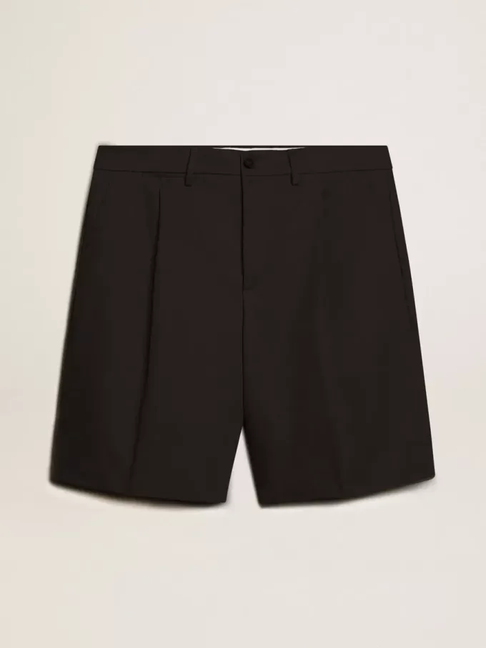 Bermudas de hombre en algodón negro Bermudas de hombre en algodón negro