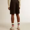 Bermudas de hombre en algodón negro Bermudas de hombre en algodón negro