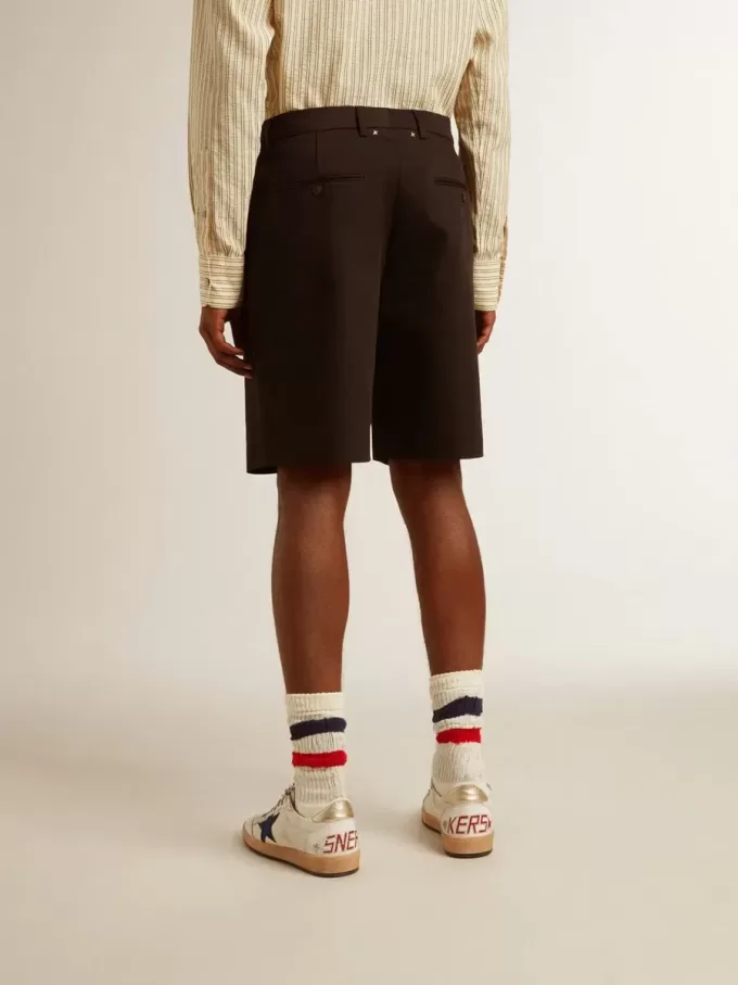 Bermudas de hombre en algodón negro Bermudas de hombre en algodón negro