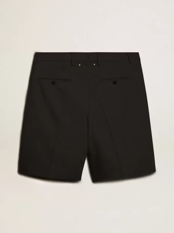 Bermudas de hombre en algodón negro Bermudas de hombre en algodón negro