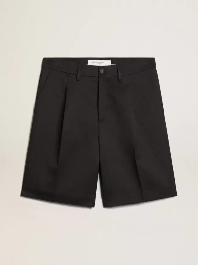 Bermudas de hombre en lana azul oscuro Bermudas de hombre en lana azul oscuro