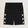 Bermudas negras para hombre con estrellas blancas Bermudas negras para hombre con estrellas blancas
