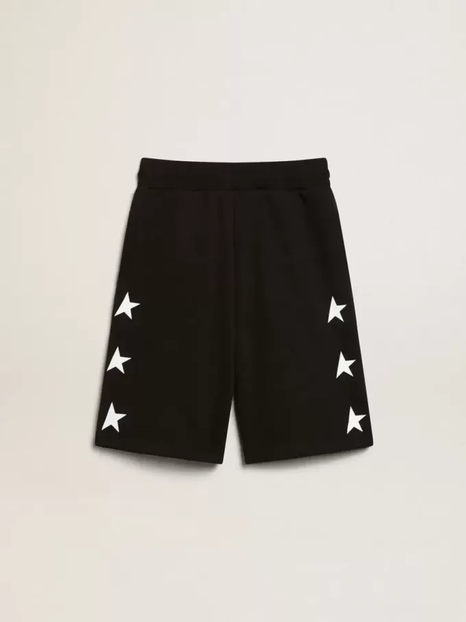 Bermudas negras para niño con estrellas blancas Bermudas negras para niño con estrellas blancas