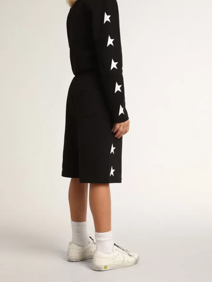 Bermudas negras para niño con estrellas blancas Bermudas negras para niño con estrellas blancas