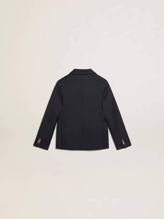 Blazer azul oscuro con doble botonadura para niño
