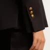 Blazer azul oscuro de doble botonadura para mujer Blazer azul oscuro de doble botonadura para mujer