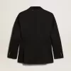 Blazer azul oscuro de doble botonadura para mujer Blazer azul oscuro de doble botonadura para mujer