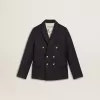 Blazer azul oscuro de doble botonadura para niño