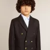 Blazer azul oscuro de doble botonadura para niño