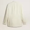 Blazer cruzado de color crema para hombre Blazer cruzado de color crema para hombre