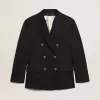 Blazer cruzado para hombre en azul oscuro Blazer cruzado para hombre en azul oscuro