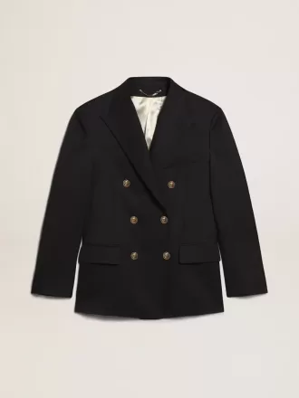 Blazer cruzado para hombre en azul oscuro