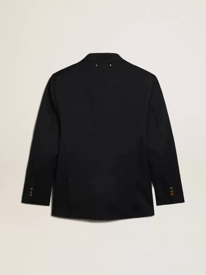 Blazer cruzado para hombre en azul oscuro Blazer cruzado para hombre en azul oscuro
