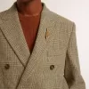 Blazer de doble botonadura para hombre en lana Shetland Blazer de doble botonadura para hombre en lana Shetland
