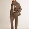 Blazer gris de botonadura sencilla para hombre en lana con estampado de pata de gallo Blazer gris de botonadura sencilla para hombre en lana con estampado de pata de gallo