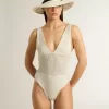Body de croché para mujer en algodón blanco Body de croché para mujer en algodón blanco