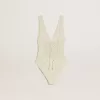Body de croché para mujer en algodón blanco Body de croché para mujer en algodón blanco